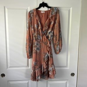 June & Hudson floral wrap dress